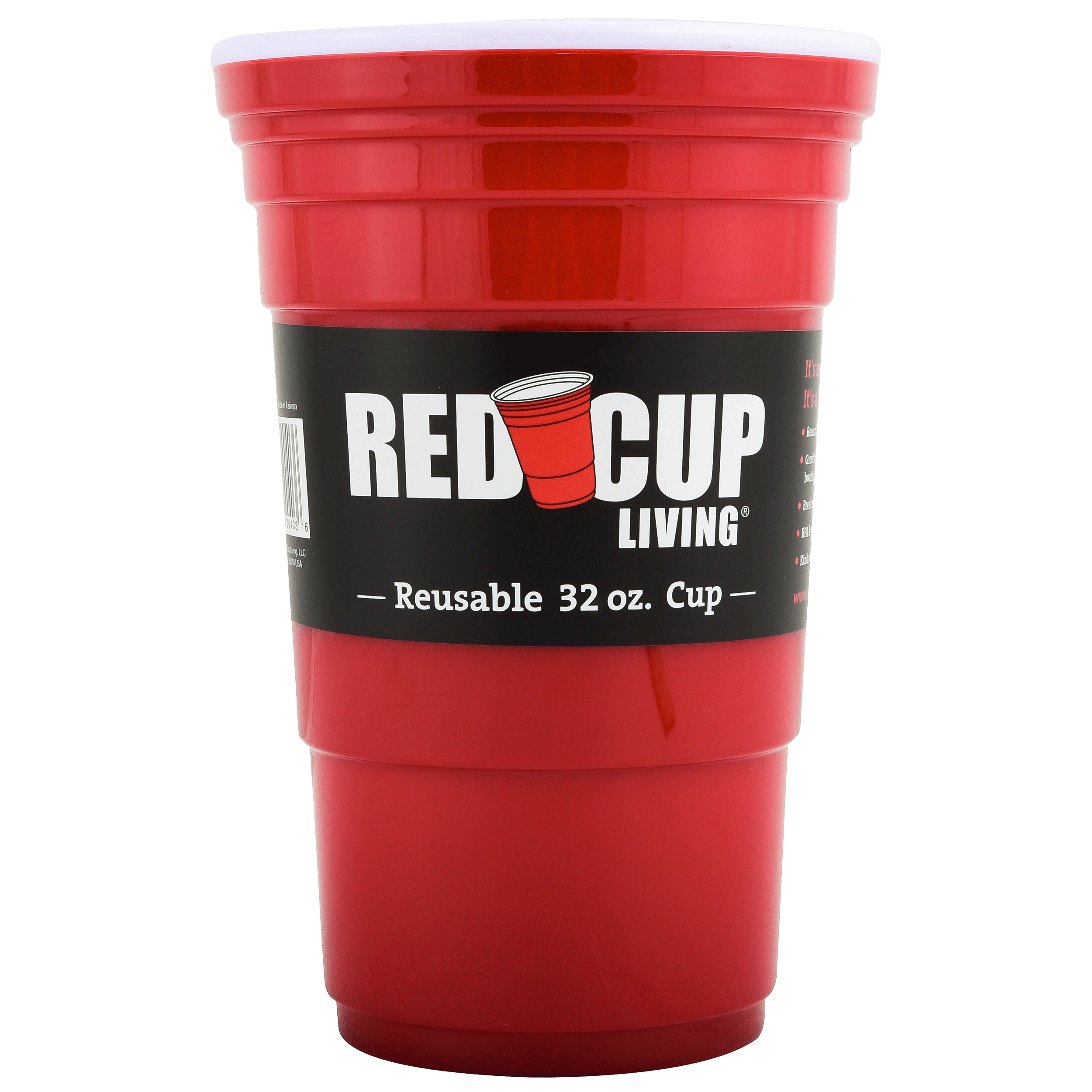 32oz Reusable Cup For Parties | Strong, Unbreakable, Leakproof tumbler | Durable ABS plastic, BPA Free | Perfect for parties, camping & Outdoors